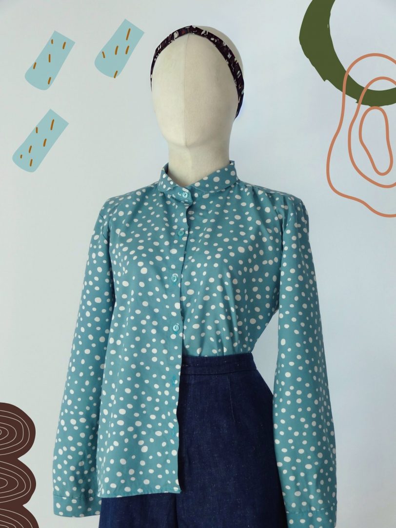 Camisa verde agua TALLA 38-42 - Imagen 2