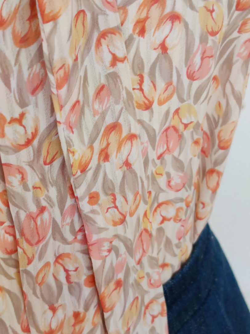 Camisa VINTAGE tulipanes TALLA 36-40 - Imagen 3