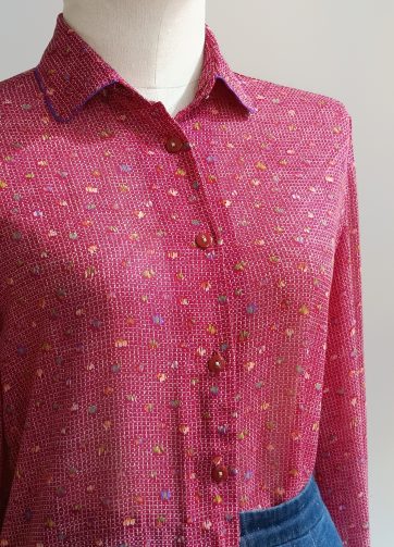 Camisa VINTAGE ribete cuello TALLA 34