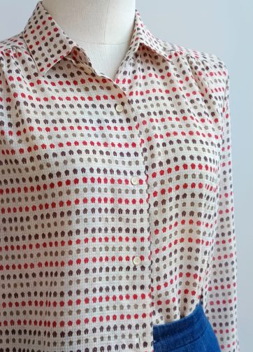 Camisa VINTAGE beige TALLA 36