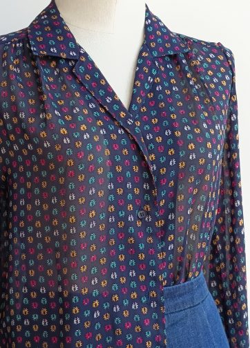 Camisa VINTAGE espigas colores TALLA 36
