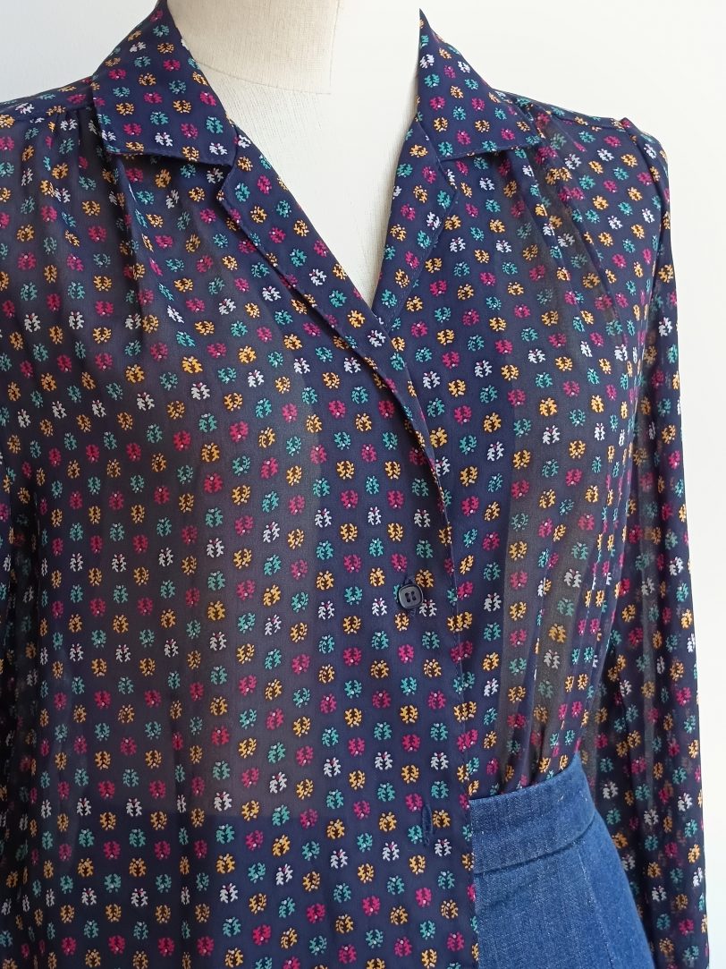 Camisa VINTAGE espigas colores TALLA 36