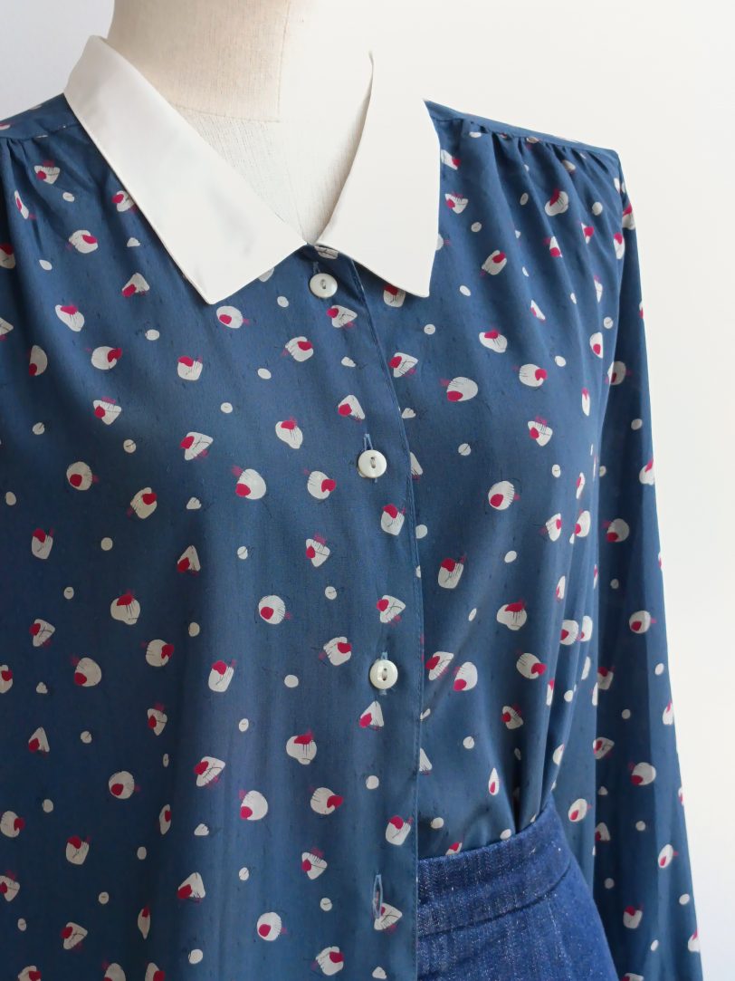 Camisa VINTAGE petróleo TALLA 40-44