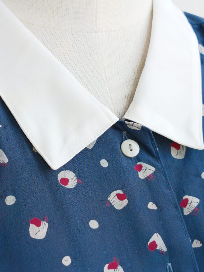 Camisa VINTAGE petróleo TALLA 40-44 - Imagen 3