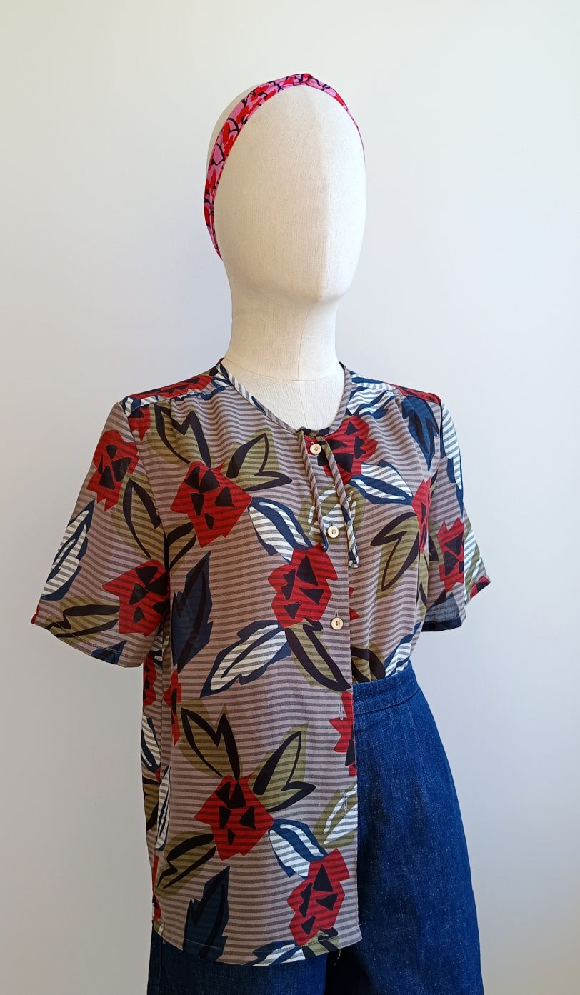 Camisa VINTAGE rayitas TALLA 38-40 - Imagen 2
