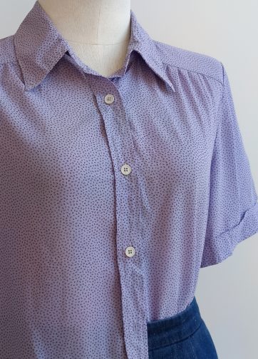 Camisa VINTAGE lila TALLA 38