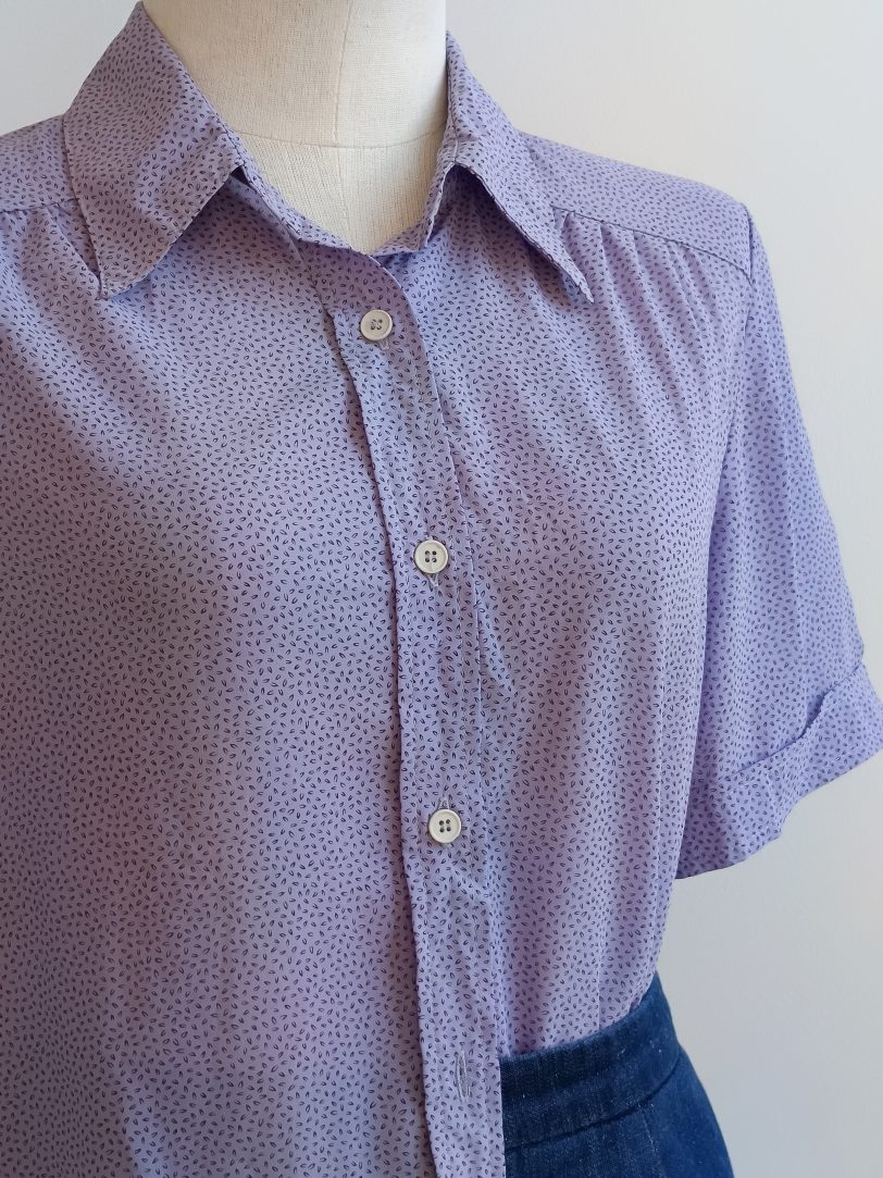 Camisa VINTAGE lila TALLA 38