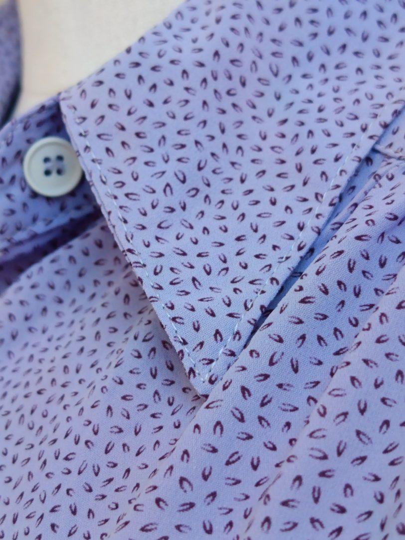 Camisa VINTAGE lila TALLA 38 - Imagen 3
