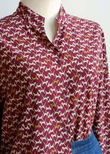 Camisa VINTAGE gatos TALLA 40-42