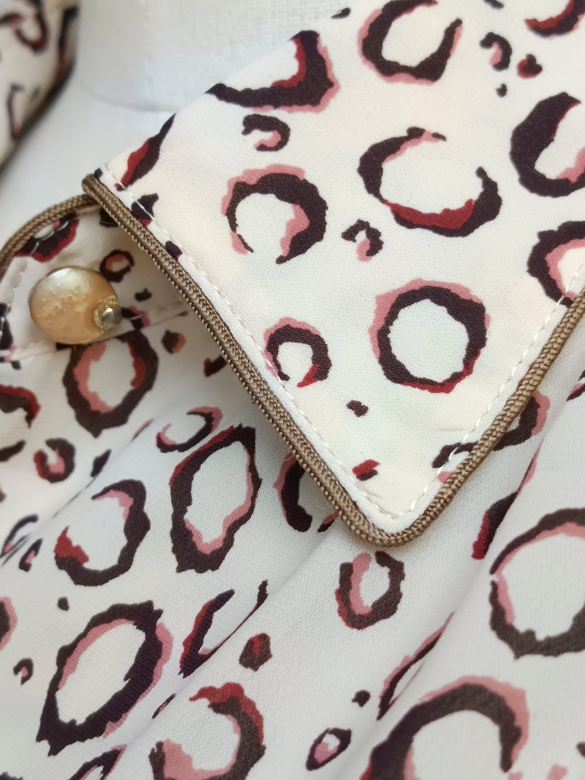 Camisa VINTAGE leopardo TALLA 36 - Imagen 3