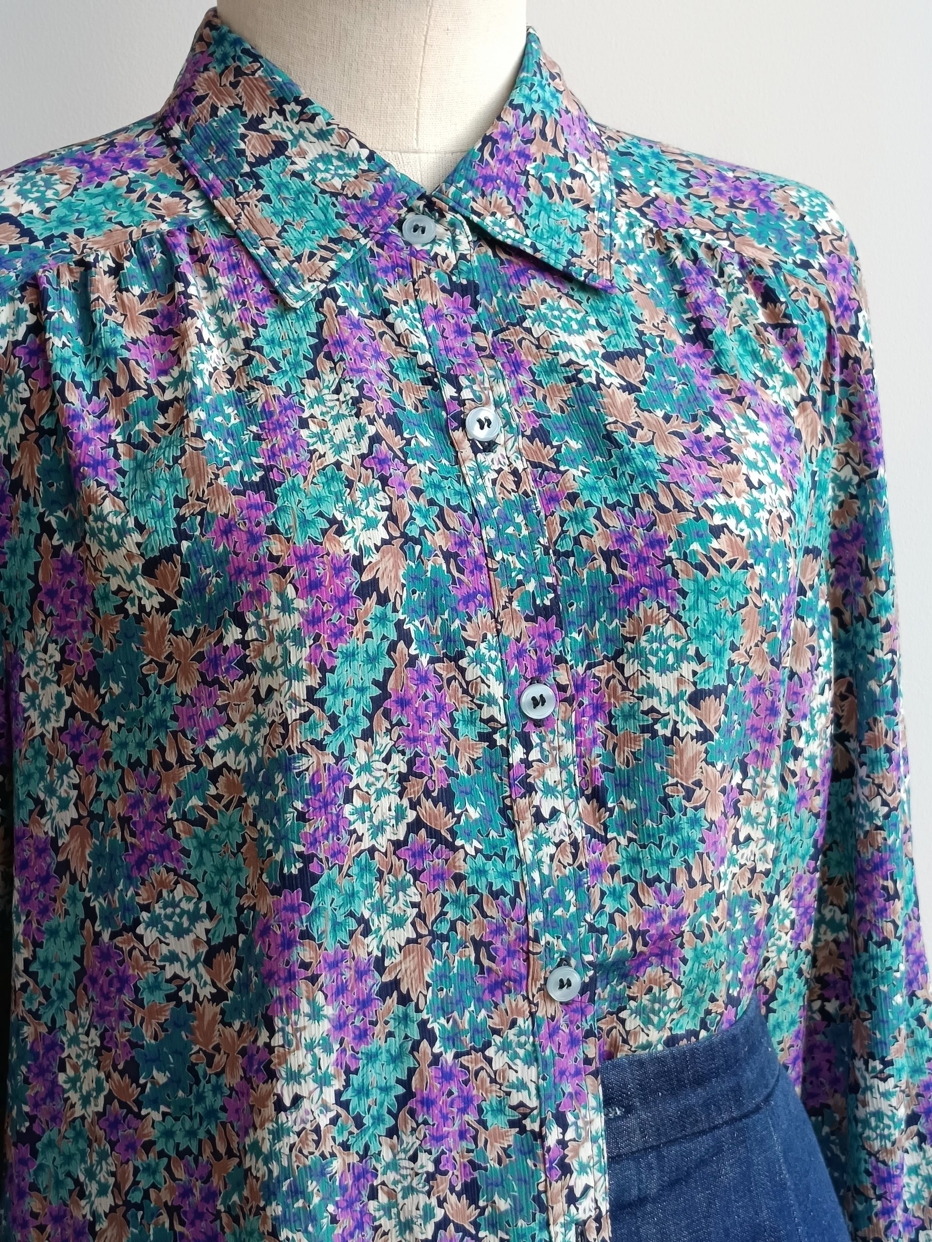 Camisa VINTAGE jardin TALLA 42-44