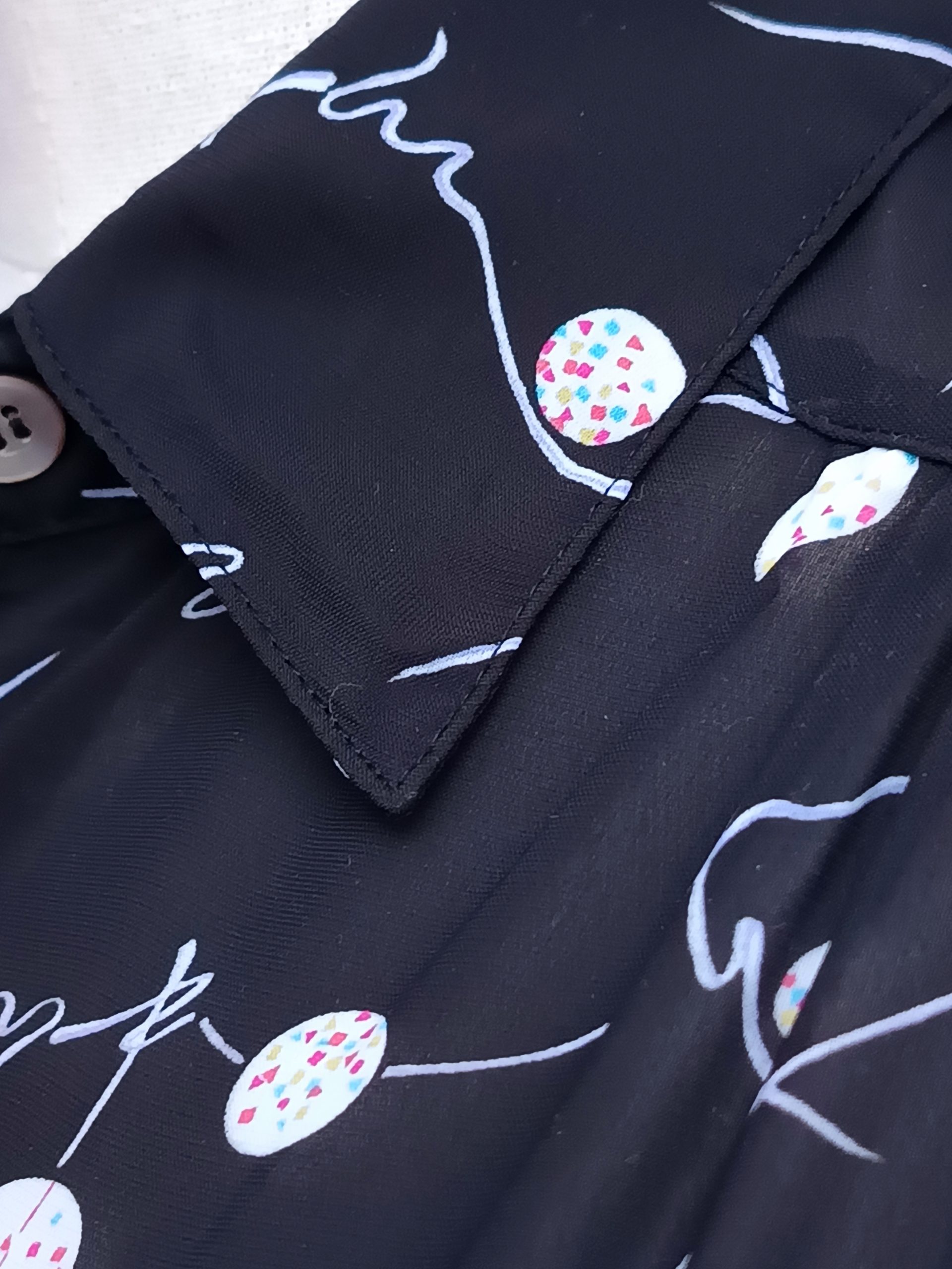 Camisa VINTAGE negra luna llena TALLA 36-40 - Imagen 3