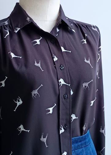 Camisa VINTAGE jirafas TALLA 34