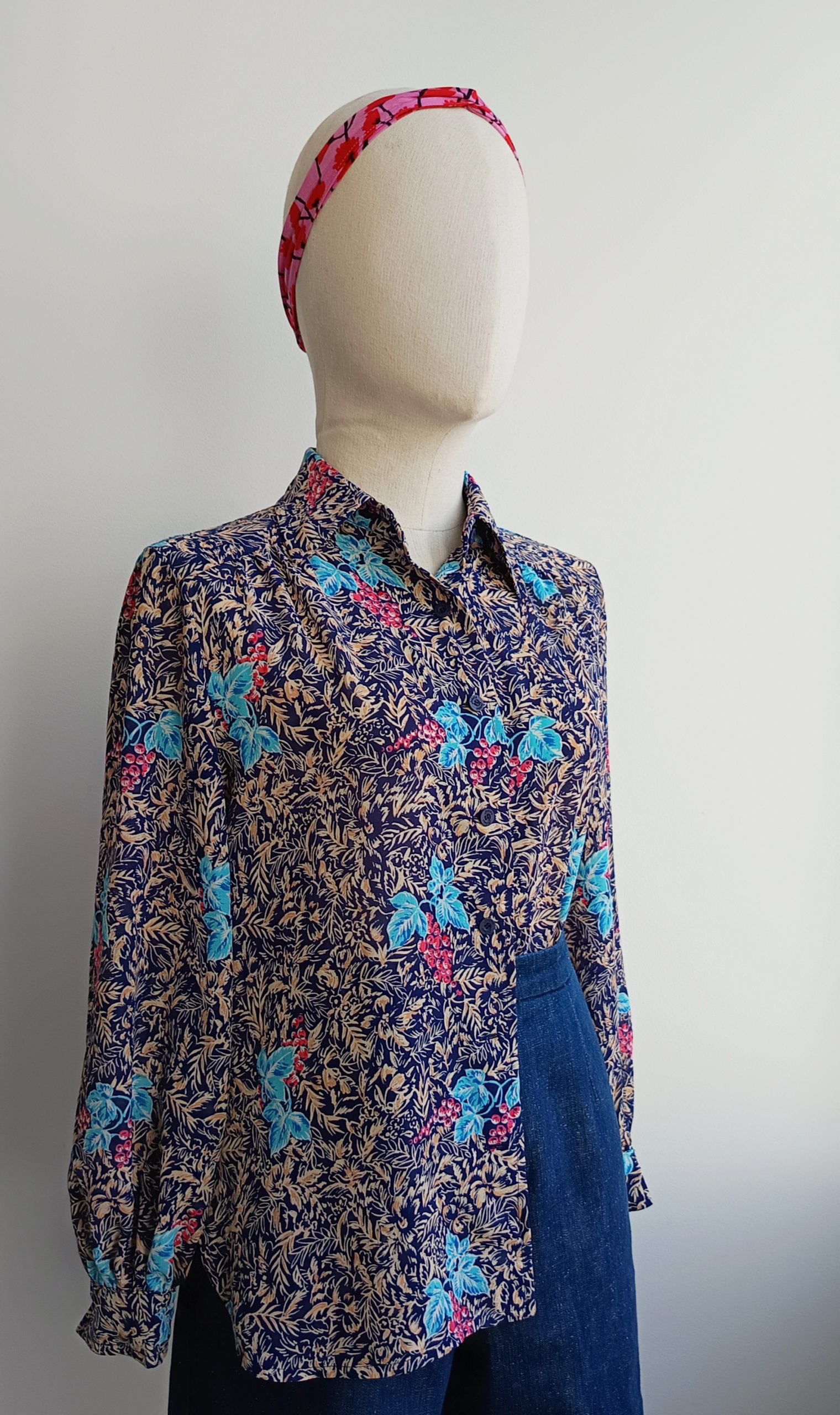 Camisa VINTAE azul uva TALLA 36 - Imagen 2