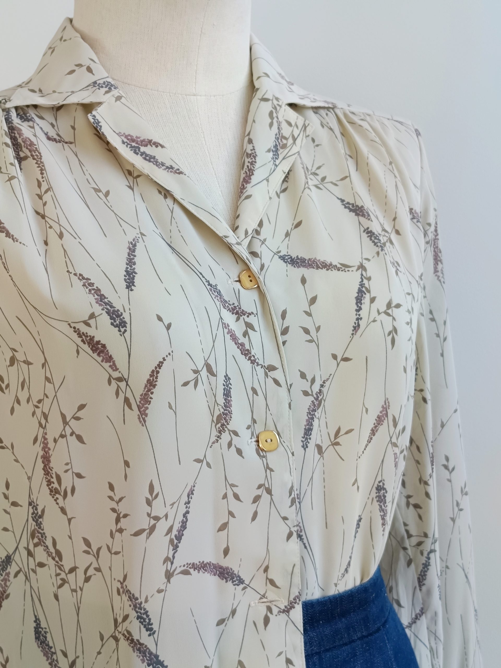 Camisa VINTAGE lavanda TALLA 36-38