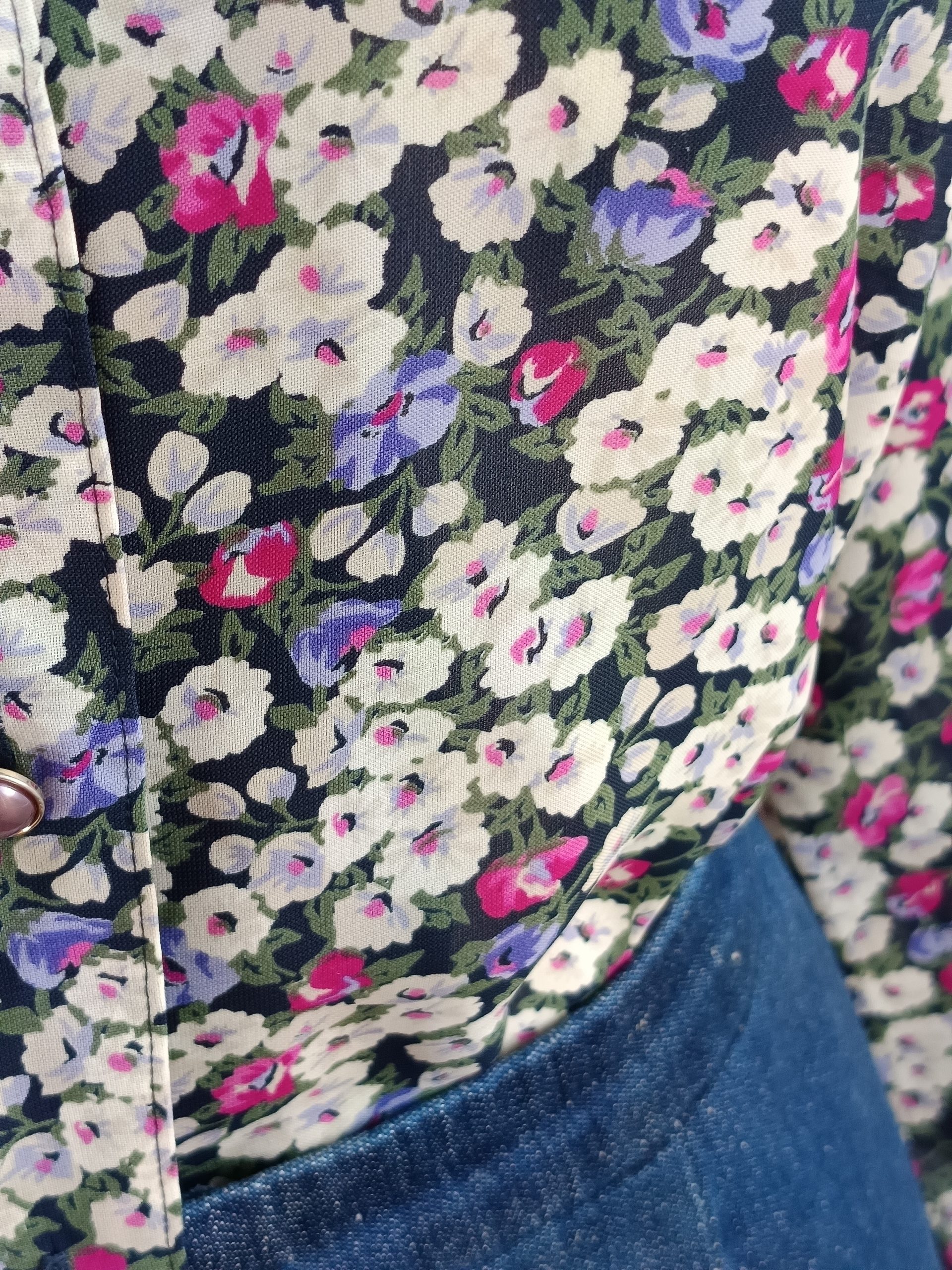 Camisa VINTAGE jardin romántico TALLA 38-40 - Imagen 2