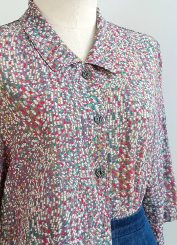 Camisa VINTAGE motitas colores TALLA 40-42