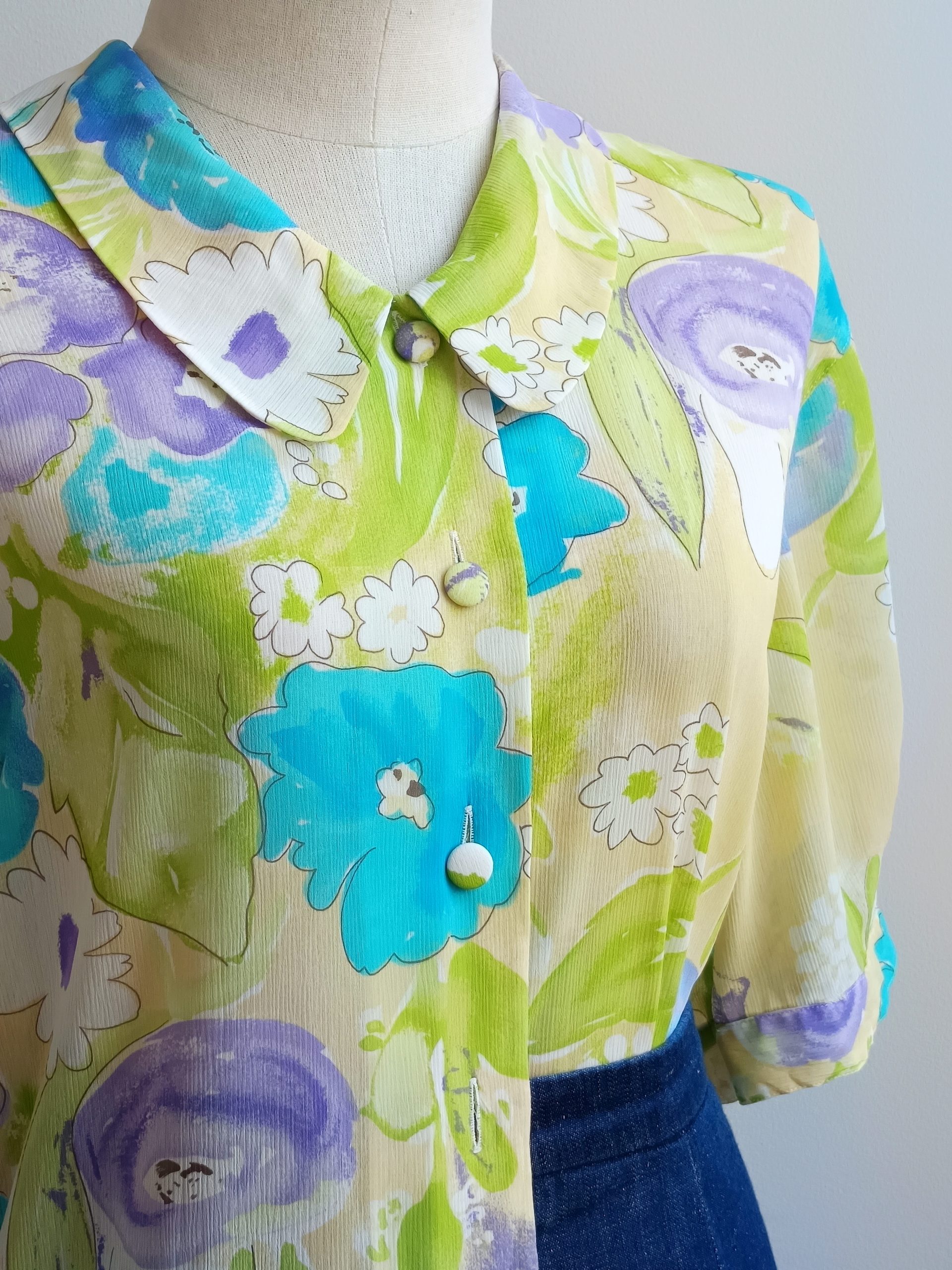 Camisa VINTAGE acuarela TALLA 38-42