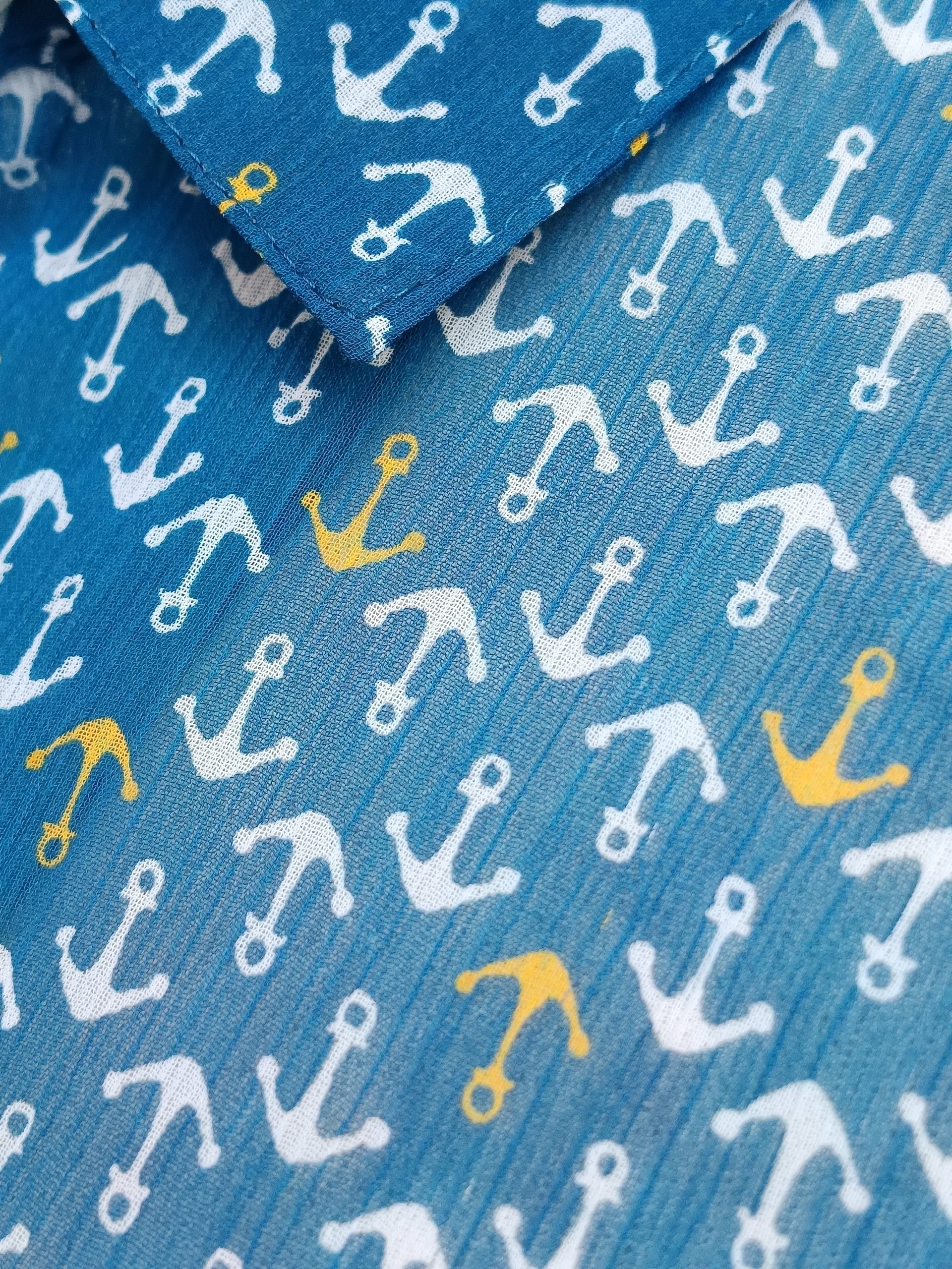 Camisa VINTAGE anclas TALLA 34-36 - Imagen 3