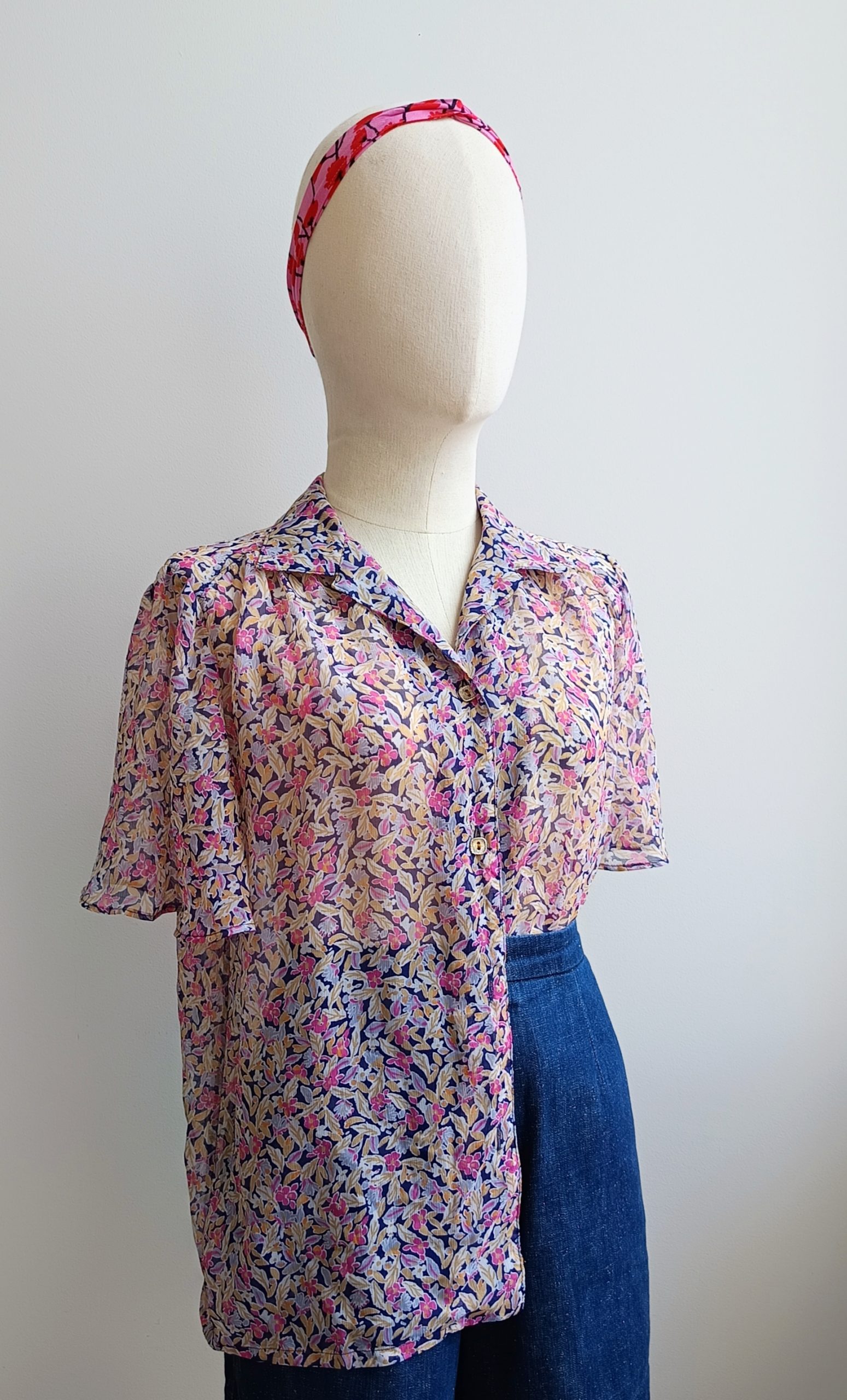 Camisa VINTAGE jardin botánico TALLA 38-42 - Imagen 2