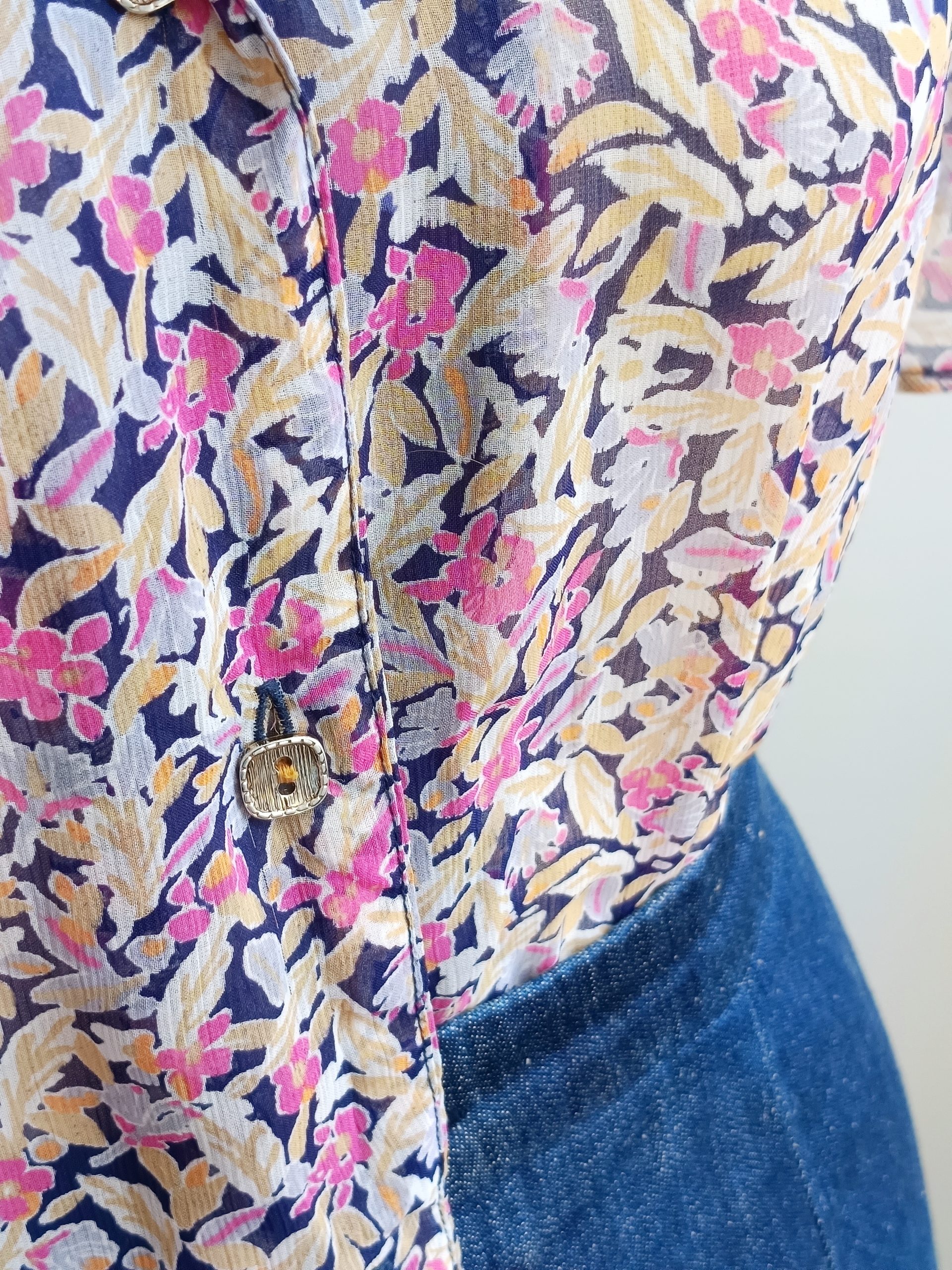 Camisa VINTAGE jardin botánico TALLA 38-42 - Imagen 3