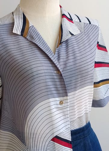 Camisa VINTAGE líneas TALLA 36