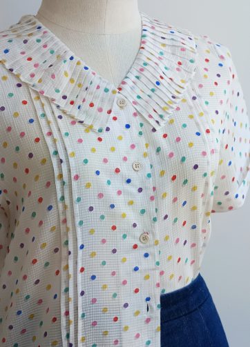 Camisa VINTAGE confetis colores TALLA 34
