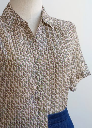 Camisa VINTAGE verde oliva TALLA 34-36