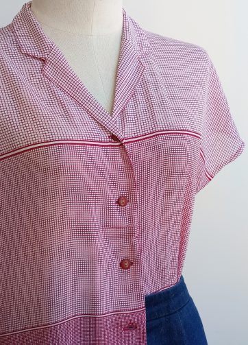 Camisa VINTAGE cuadritos TALLA 34