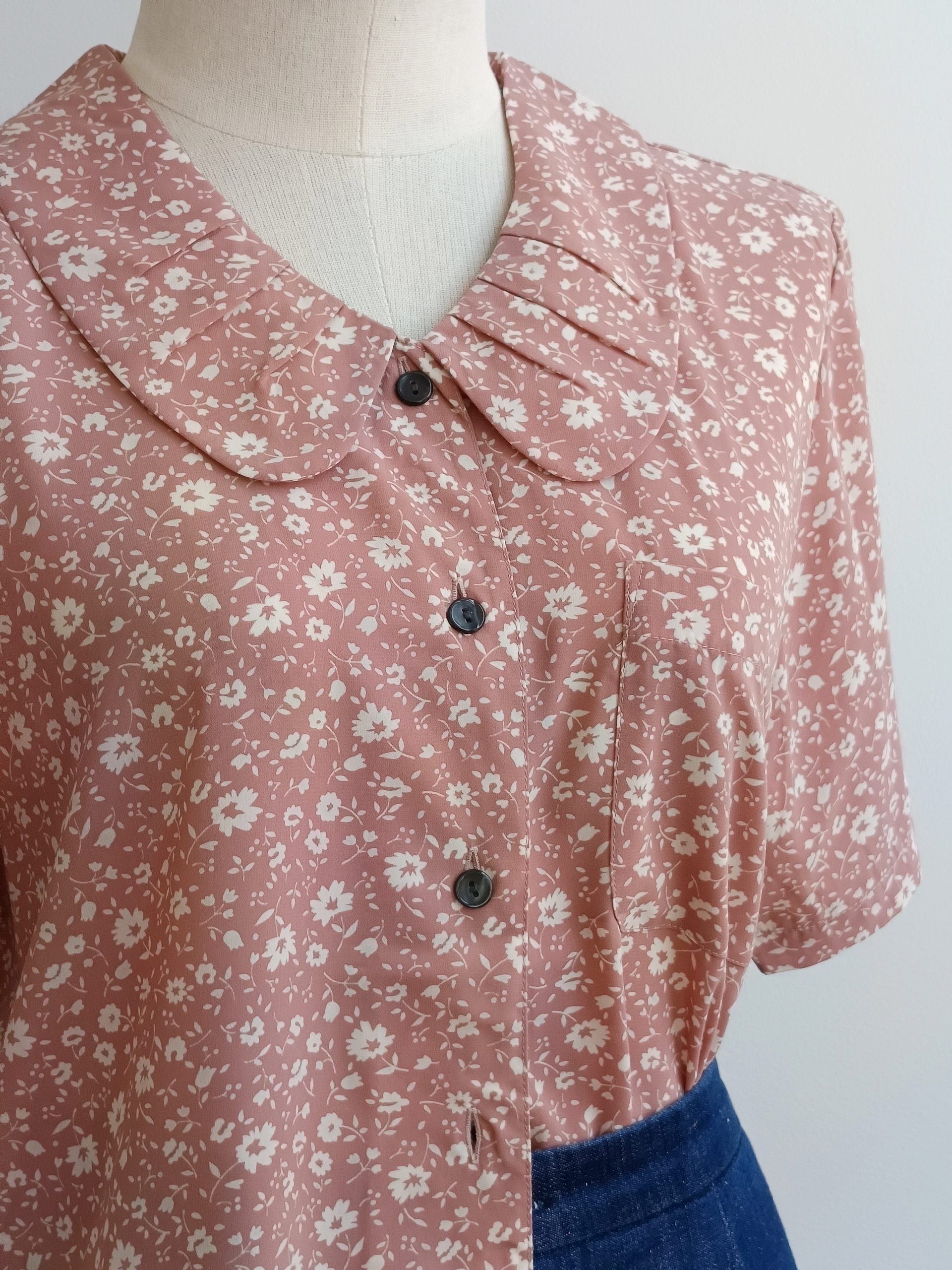 Camisa VINTAGE rosa viejo TALLA 40-42