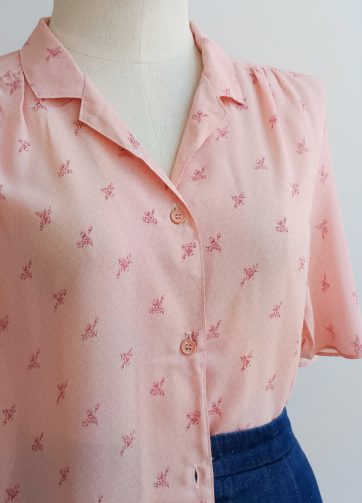 Camisa VINTAGE rosa ramito TALLA 36