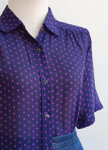 Camisa VINTAGE octágono morado TALLA 34-36