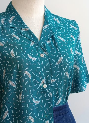 Camisa VINTAGE turquesa trigo TALLA 34