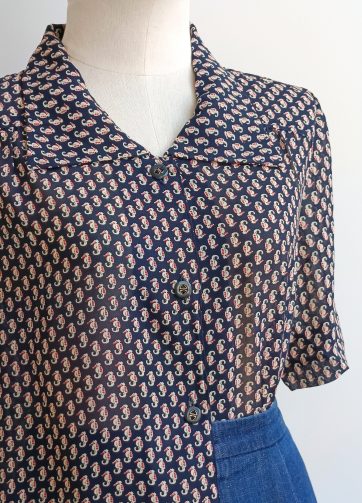Camisa VINTAGE caballito de mar TALLA 38-40