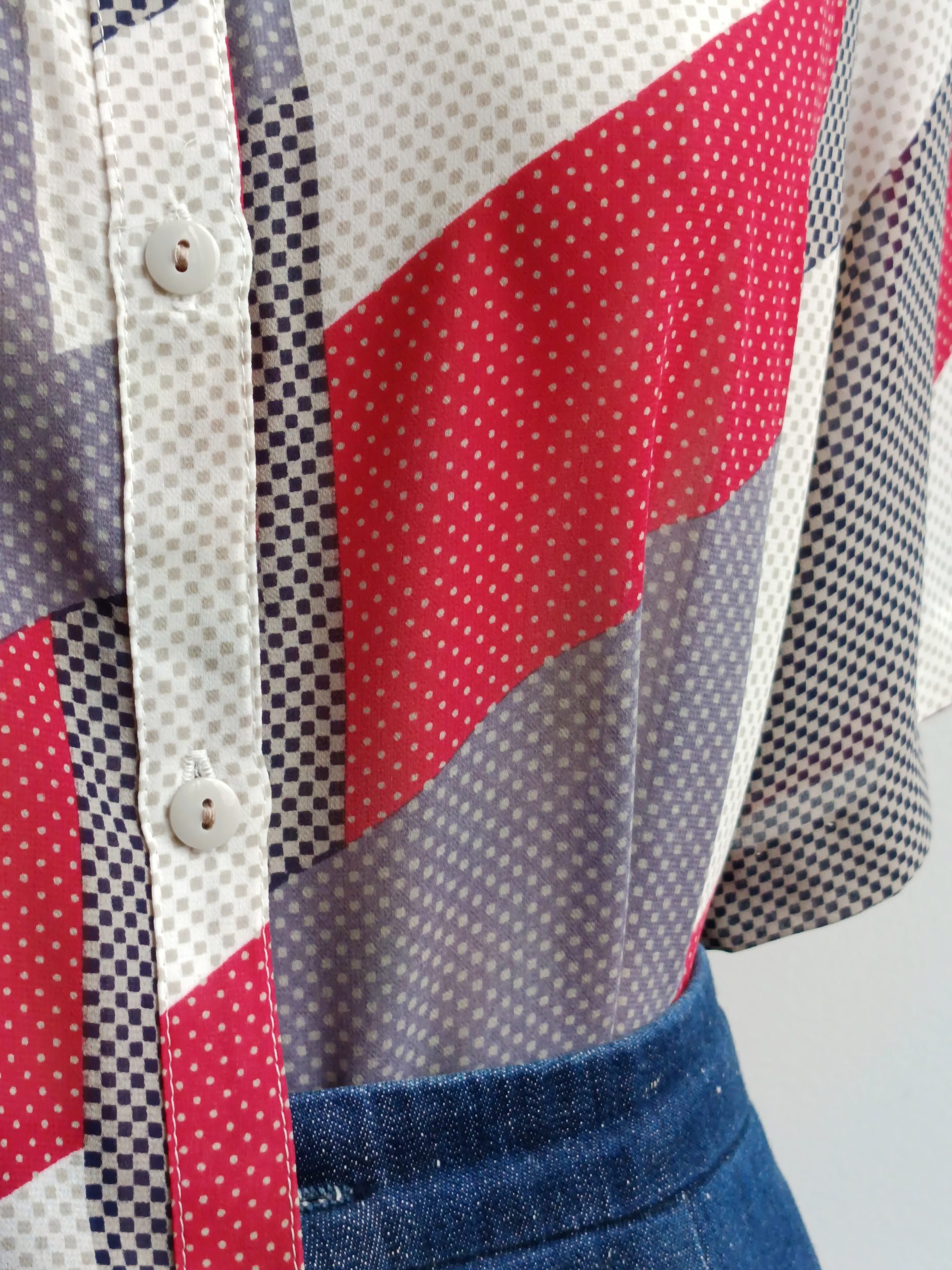 Camisa VINTAGE collage TALLA 42-44 - Imagen 4