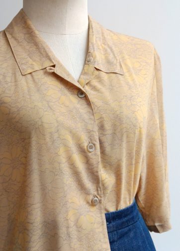 Camisa VINTAGE estampado encaje TALLA 40-44