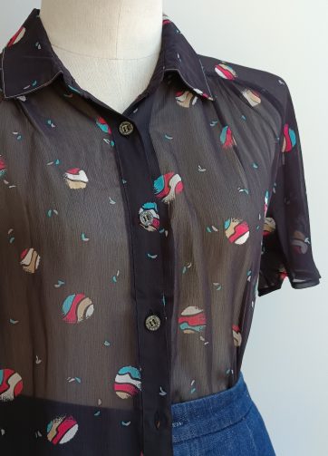 Camisa VINTAGE pelota colores TALLA 38-40